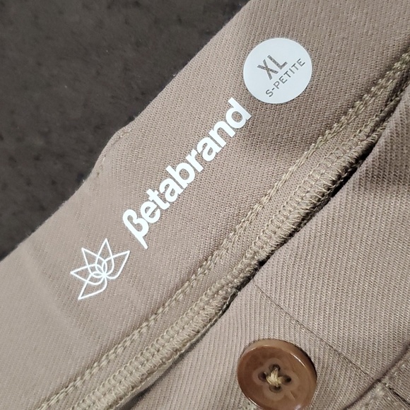 Betabrand tan stretch denim weight everyday pants like new condition - Picture 8 of 8